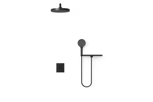 Душевой комплект Vincea Inspire с термостатом черный матовый