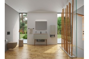 Унитаз подвесной Creavit Free FE322.F0100 капучино, сиденье микролифт - 2