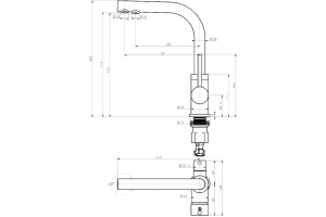  кухни Смеситель для кухни Paulmark Essen серый матовый - 2
