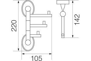 Полотенцедержатель Veragio Bonjour VR.BNR-7835.CR хром - 2