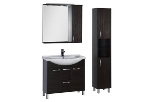 Шкаф-пенал Aquanet Донна венге - 2