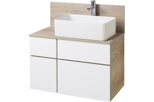 Тумба под раковину Aquaton Мишель 100 светлое дерево-белый