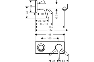 Смеситель Hansgrohe Talis S 72110000 для раковины - 2