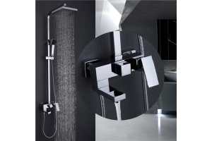 Душевая стойка ABBER Daheim с изливом, хром (AF8216) - 2