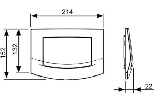 Кнопка смыва TECE Ambia 9240100 белая - 2