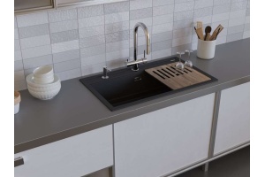 Мойка кухонная Omoikiri Kitagawa 86-LB графит - 2