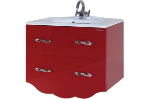 Тумба для комплекта Bellezza Версаль 90 красная