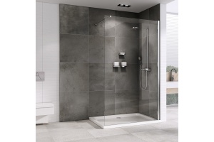 Душевая перегородка ABBER Immer Offen 120 профиль хром (AG61120B8) - 2