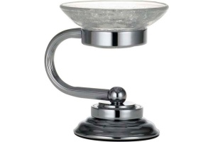 Мыльница Boheme Murano хром глянцевый