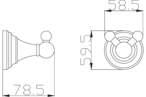 Крючок Rav Slezak Morava белый глянцевый - 2