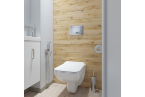 Клавиша смыва, универсальная, хром - 3