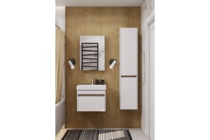 Комплект мебели Aquaton Марти 55 белый-светлое дерево  - 2