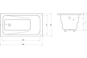 Чугунная ванна Goldman Art 180х85 с ручками - 3