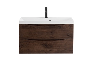 Тумба с раковиной Belbagno Marino 80 темное дерево  - 3