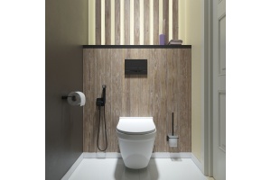 Клавиша смыва, универсальная, чёрный - 3