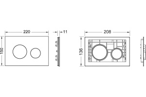 Кнопка смыва Tece Loop хром (9240666) - 3