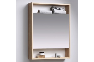 Зеркало-шкаф Aqwella City 60 дуб балтийский