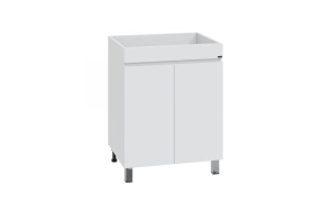 Тумба под раковину над стиральной машиной Санта Марс 59 белый