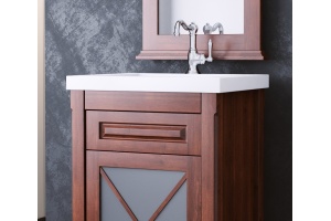 Тумба с раковиной Opadiris Палермо 50 R светлый орех - 3