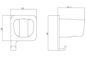 Держатель для душа Allen Brau Infinity хром - 2