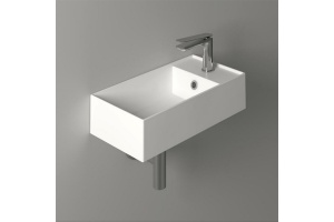 SIMAS AGILE Раковина подвесная 50х27 см, правая , с 1 отв под смеситель,цвет белый матовый
