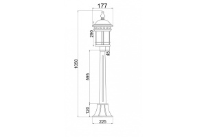 Уличный светильник Maytoni Salamanca O031FL-01BR - 2