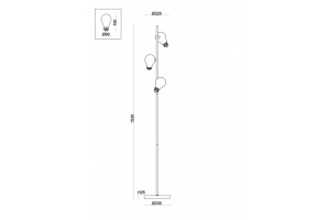 Торшер Freya Evidence FR5372FL-03B - 2