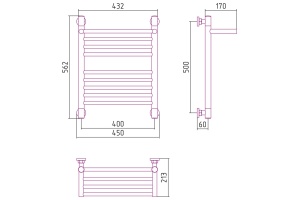 Полотенцесушитель водяной ДР 