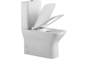 Унитаз-компакт Agger белый с бачком и сиденьем микролифт - 2