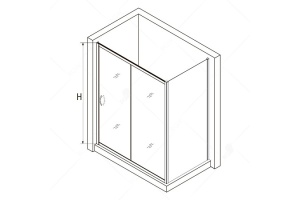 Душевой уголок RGW Passage 130х80 хром стекло матовое - 3