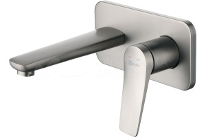 Смеситель Lemark Bronx LM3726GM для умывальника встраиваемый, графит