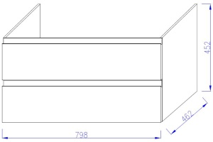 Тумба для комплекта Jacob Delafon Madeleine EB2053-J54 серый матовый - 3