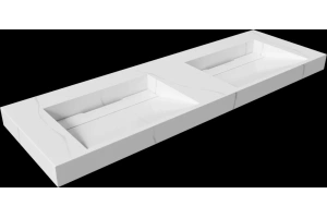 Раковина - столешница Art Flat 140 белый