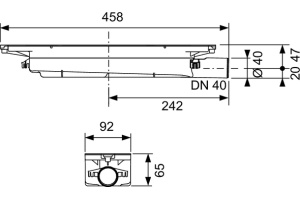 Сифон для душевого лотка TECE Drainprofile 673001 DN 40 - 3