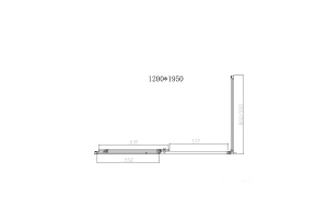 Душевой уголок Vincea Slim-N 120х90 хром стекло прозрачное - 2