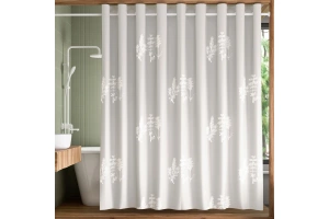 Штора для ванной Wasserkraft Ohre 200х200 рисунок серый