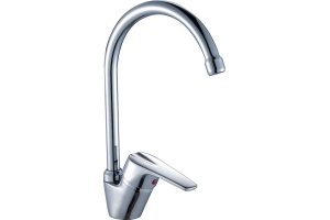 Смеситель для кухонной мойки Rossinka  хром (D40-23)