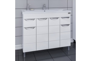 Тумба с раковиной Санта Родос 100 белый