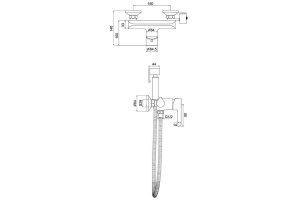 Смеситель с гигиеническим душем Gappo G03-6 G2003-6 - 2