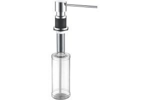 Дозатор для моющего средства Paulmark Kraft черный матовый