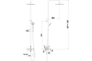 Душевая стойка Lemark OMEGA (LM3160C) - 2