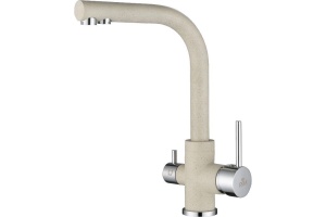 Смеситель для кухни Paulmark Essen бежевый матовый
