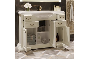 Тумба с раковиной Opadiris Риспекто 100 слоновая кость - 3