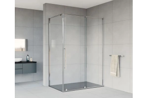 Боковая стенка Vincea Arno 100х200 хром стекло прозрачное - 2