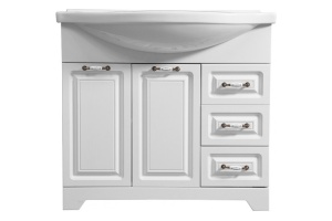 Тумба под раковину Stella Polar Кармела Элеганс 85 белый - 2