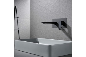 Смеситель для раковины встраиваемый Black&White Universell черный матовый - 2