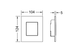 TECEfilo-Solid Urinal, сталь, хром глянцевый - 2