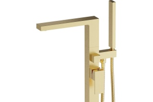 Смеситель Timo Selene 2210/17Y-CR золото, напольный, для ванны с душем - 3
