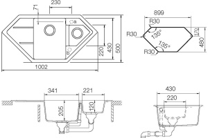 Мойка кухонная Schock Signus 90C (C-150) поларис - 2