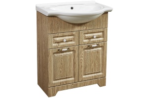 Тумба под раковину Stella Polar Кармела 65 светлое дерево